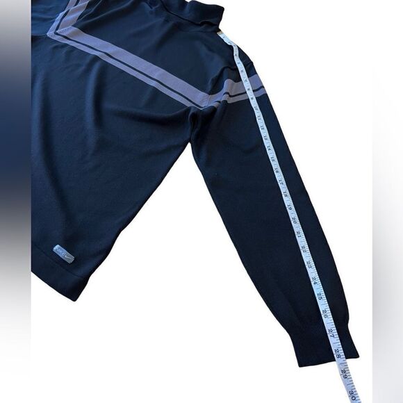 Nike turtleneck dri-fit black grey stripe size medium - Picture 14 of 16